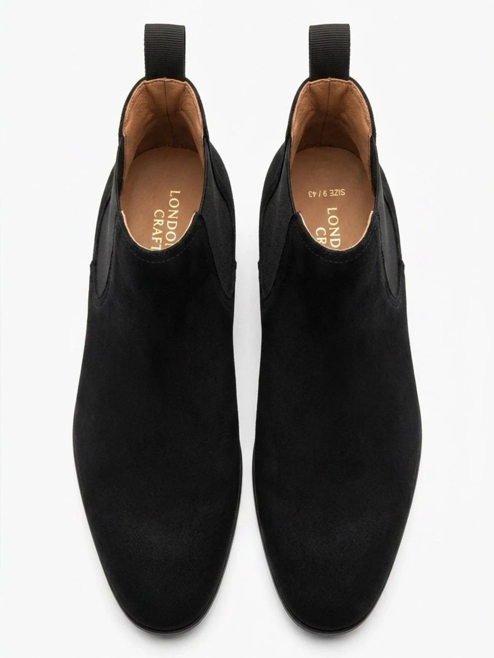 Black Suede Chelsea Boots by H&M